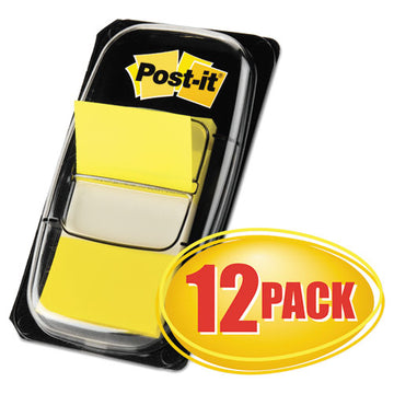 Post-it® Flags Marking Page Flags In Dispensers, Yellow, 12 50-flag Dispensers-box freeshipping - TVN Wholesale